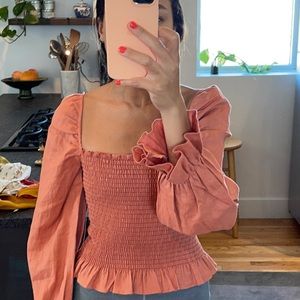 Ruched Reformation Top